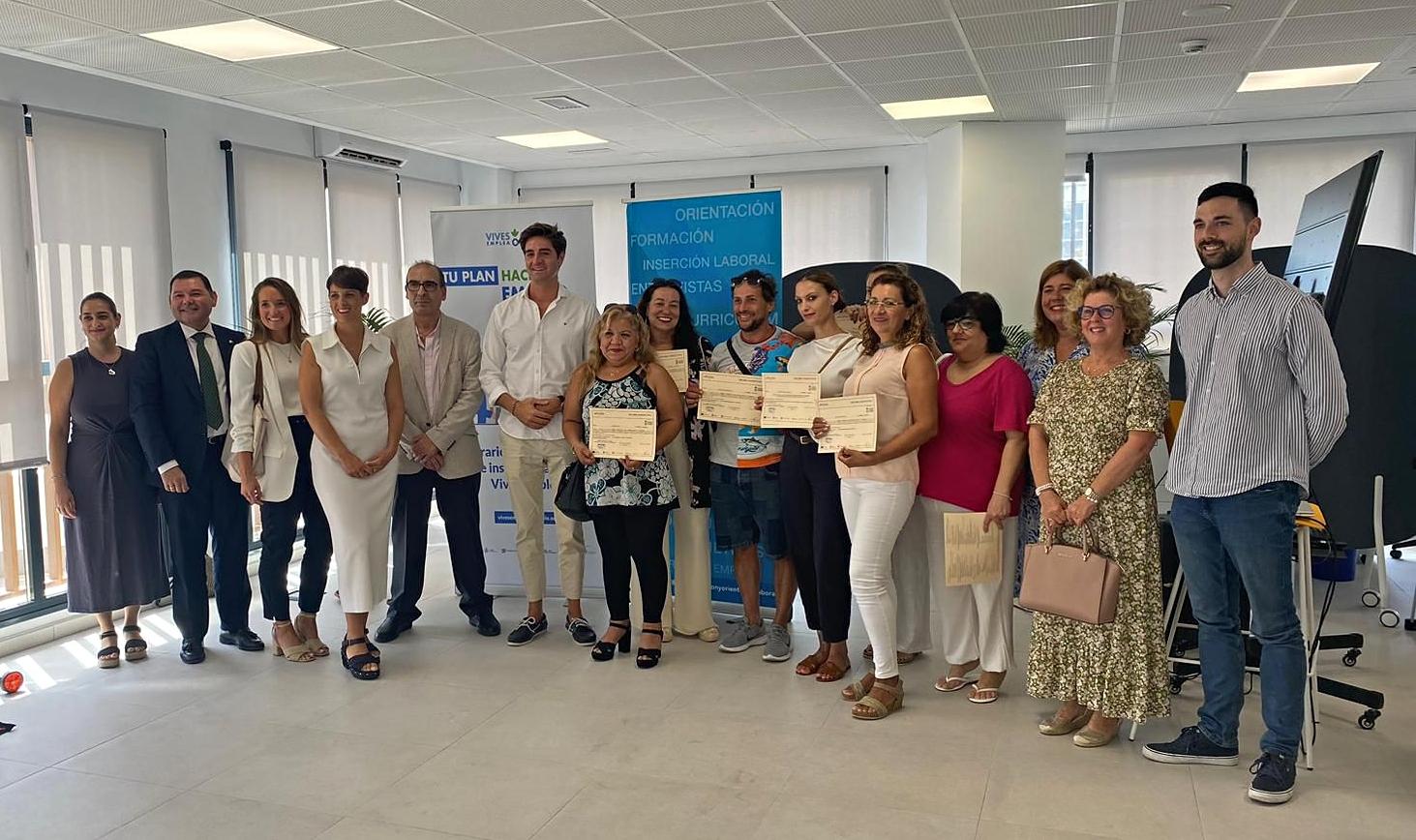 Graduados en el Desayuno Saludable celebrado en Marbella en el marco del programa Tu plan hacia el Empleo. Acción contra el Hambre