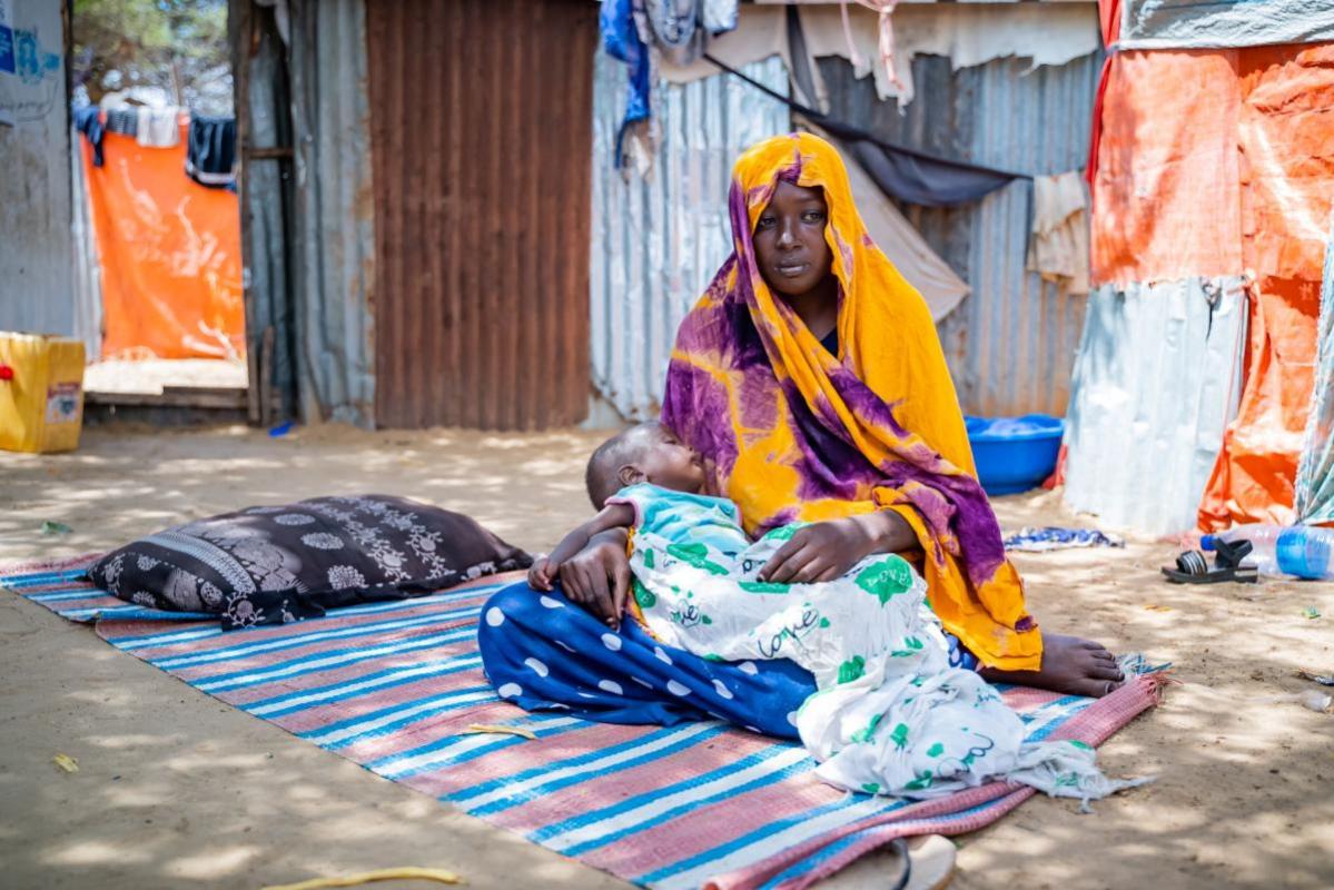 Madre e hijo en Somalia
